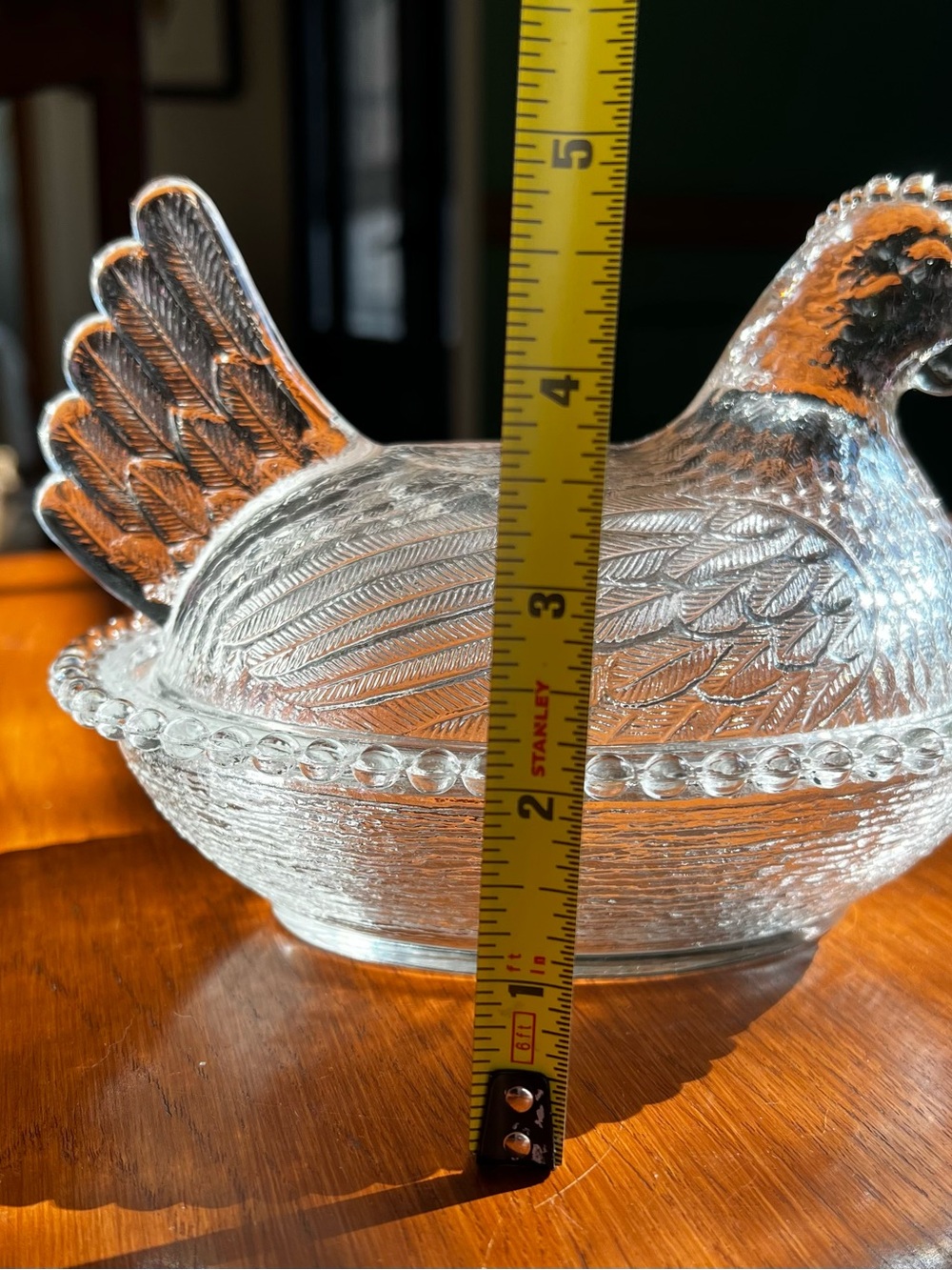 Indiana Glass Clear Hen on Nest Covered Dish - Picture 7 of 7